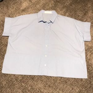 Everlane short sleeve button down shirt